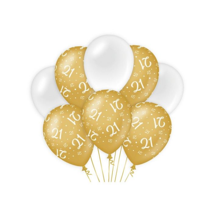 White shop 21 balloons