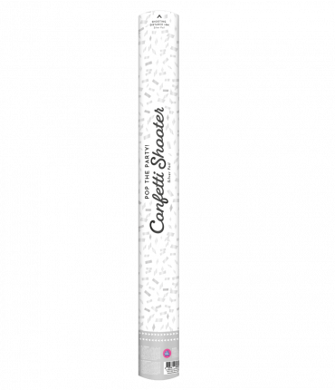 Confetti shooter 60 cm - Silver foil
