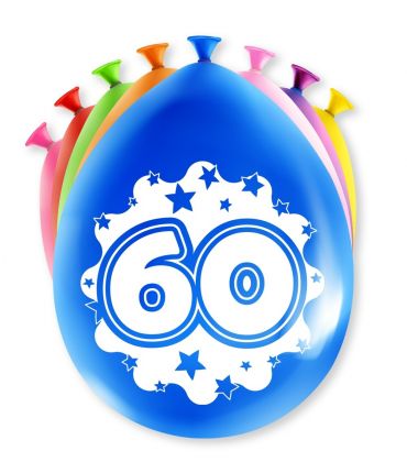 Happy Party Balloons - 60 years