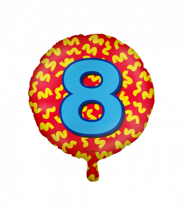 Happy foil balloons - 8 years