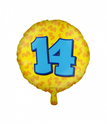 Happy foil balloons - 14 years