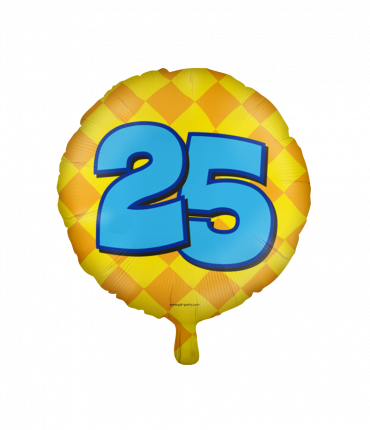 Happy foil balloons - 25 years