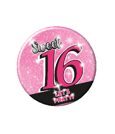 Button klein - Sweet 16