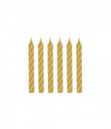 Cake candles - Gold