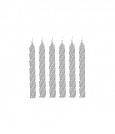 Cake candles - Silver