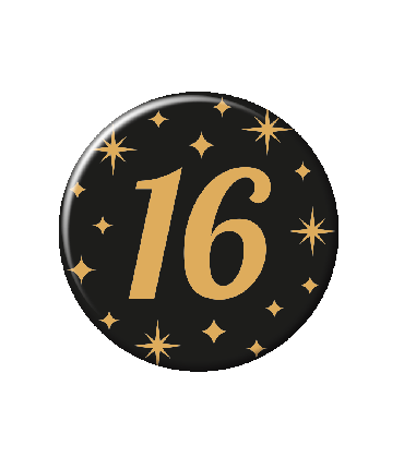 Classy party badge - 16