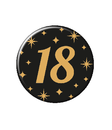 Classy party badge - 18