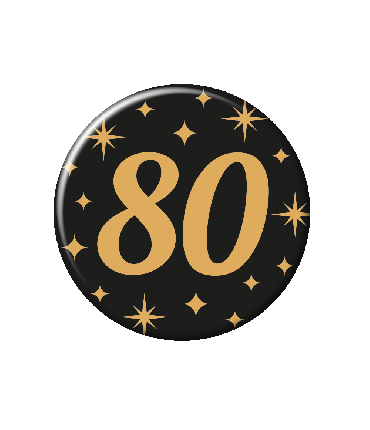 Classy party badge - 80