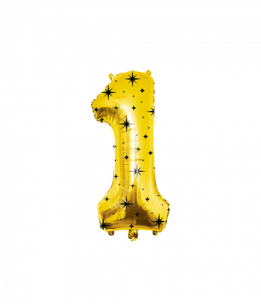 Classy party foil balloon number 86 cm - no.1