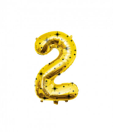 Classy party foil balloon number 86 cm - no.2