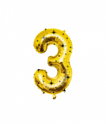 Classy party foil balloon number 86 cm - no.3