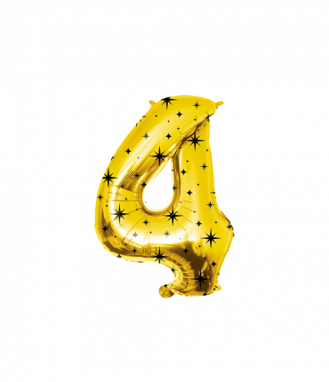 Classy party foil balloon number 86 cm - no.4