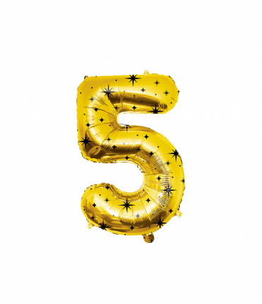 Classy party foil balloon number 86 cm - no.5