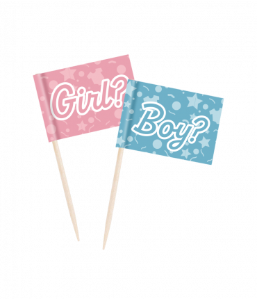 Cocktail picks - Gender reveal