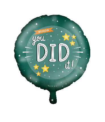 Foil balloon - You did it!