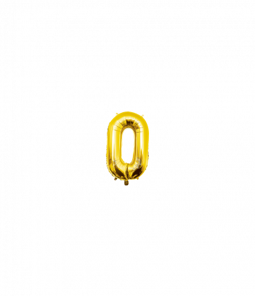 Foil Balloon 40 cm- no.0 Gold