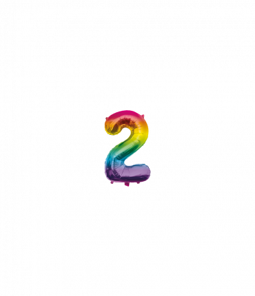 Foil Balloon 40 cm- no.2 Rainbow