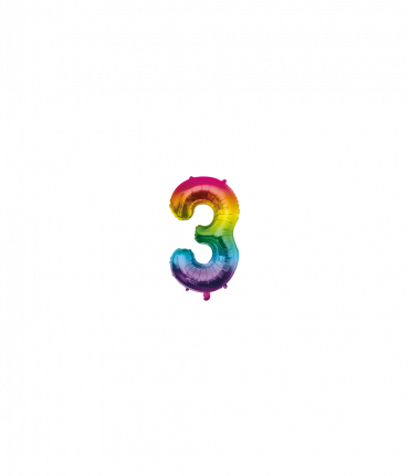 Foil Balloon 40 cm- no.3 Rainbow