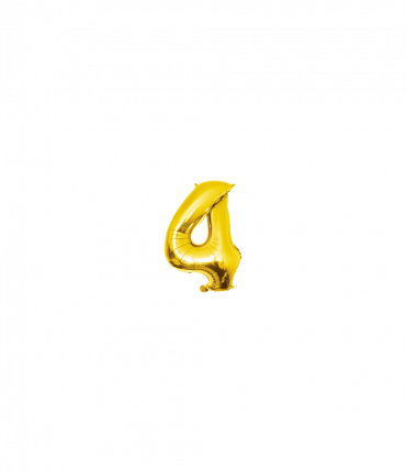 Foil Balloon 40 cm- no.4 Gold