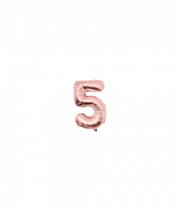 Foil Balloon 40 cm- no.5 Rose Gold