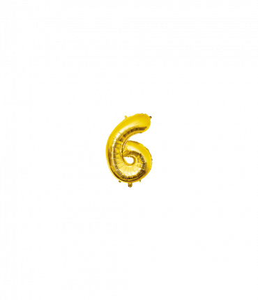 Foil Balloon 40 cm- no.6 Gold