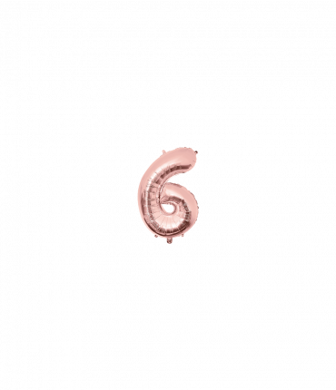 Foil Balloon 40 cm- no.6 Rose Gold