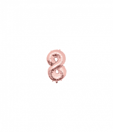 Foil Balloon 40 cm- no.8 Rose Gold