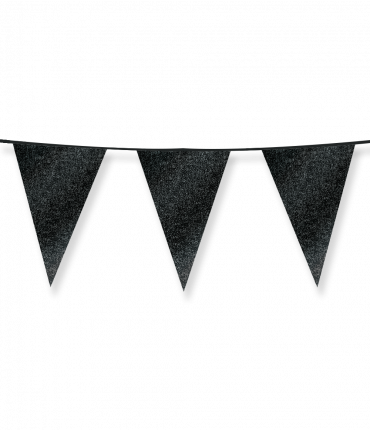 Glitter flags 20 x 30cm - Black