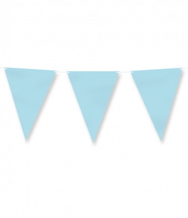 Paper flagline - Pastel blue