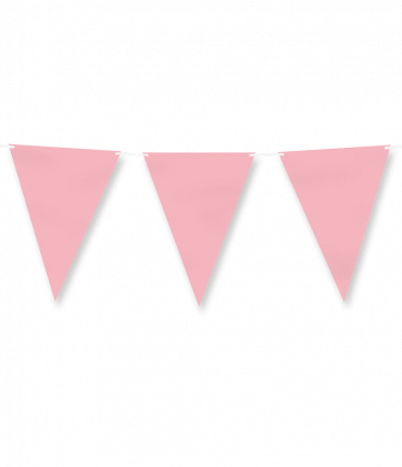 Paper flagline - Pastel pink