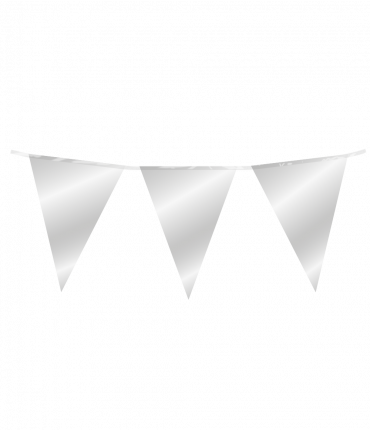 Party Flag Foil - Silver