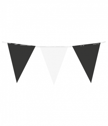 Party Flag PE - Black White