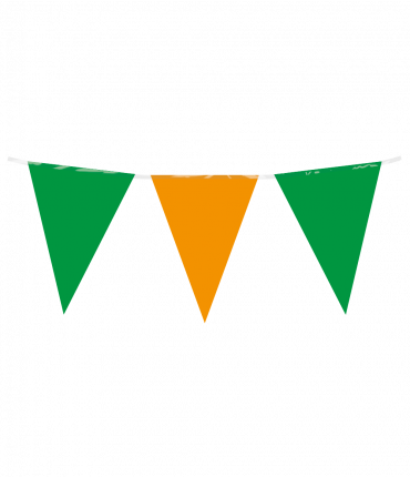 Party Flag PE - Green Orange