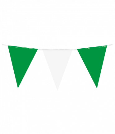 Party Flag PE - Green White