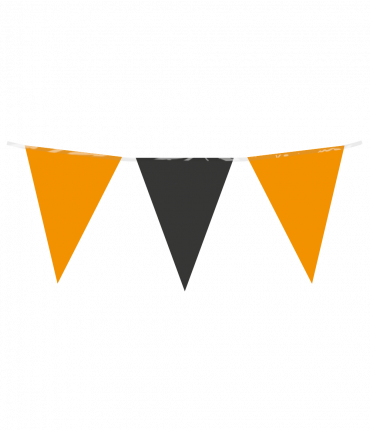 Party Flag PE - Orange Black