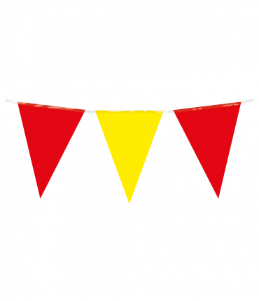 Party Flag PE - Red Yellow