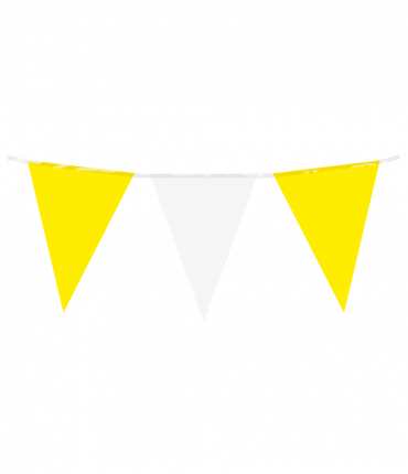 Party Flag PE - Yellow White