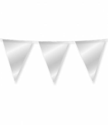 Party Flags foil - Silver