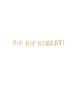 Letter banner - Hip Hip Hooray