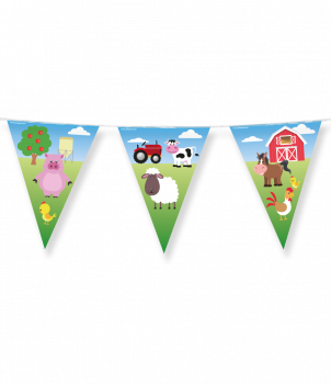 Party Flags foil - Farm