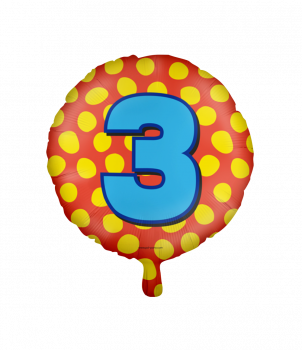 Happy foil balloons - 3 years