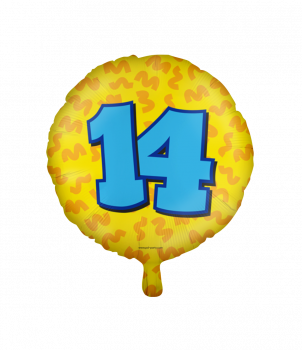 Happy foil balloons - 14 years