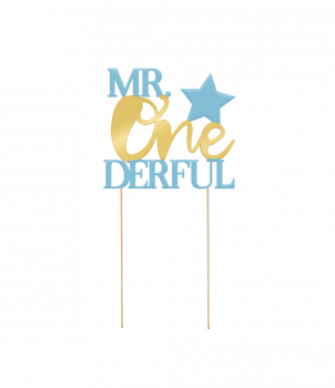 Cake topper - MR. Onederful