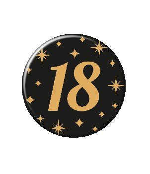 Classy party badge - 18