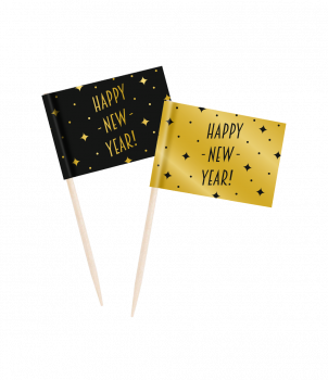 Classy party cocktail picks - Happy new year