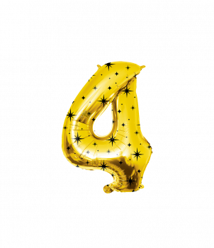Classy party foil balloon number 86 cm - no.4