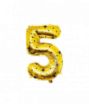 Classy party foil balloon number 86 cm - no.5