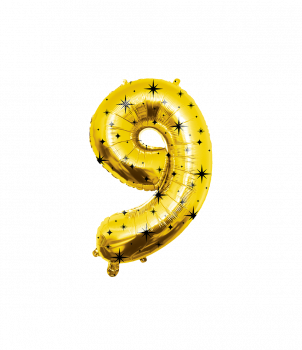 Classy party foil balloon number 86 cm - no.9