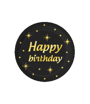 Classy party plates - Happy birthday