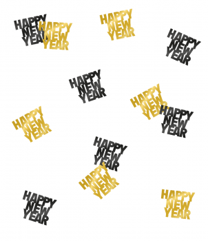 Classy party table confetti - Happy new year